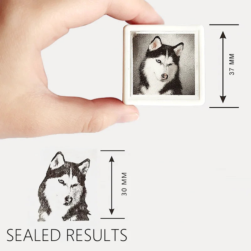 Custom Pet Portrait Stamp – Personalized Pet Art