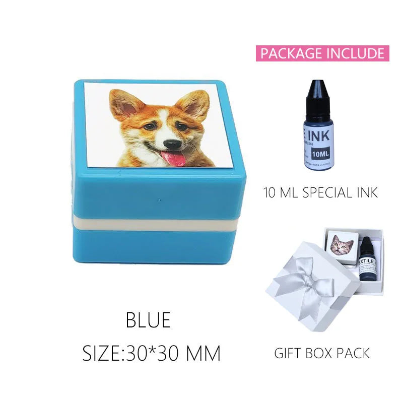 Custom Pet Portrait Stamp – Personalized Pet Art